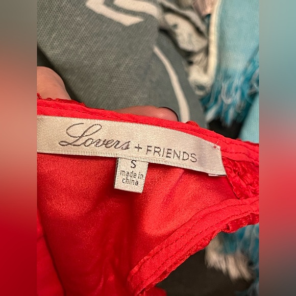 Lovers + Friends coral red caspian shift dress - Picture 5 of 7